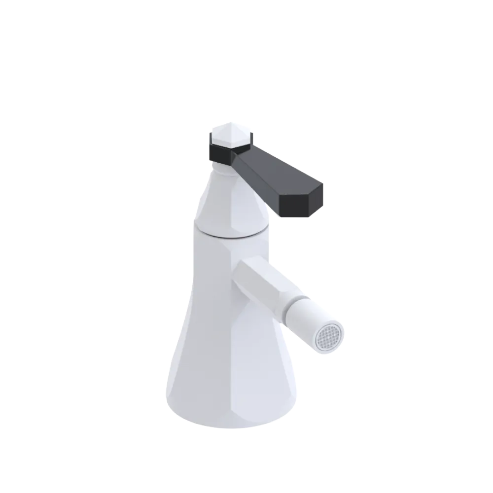 Rubinet Single Control Bidet Fitting (less drain) Matt White