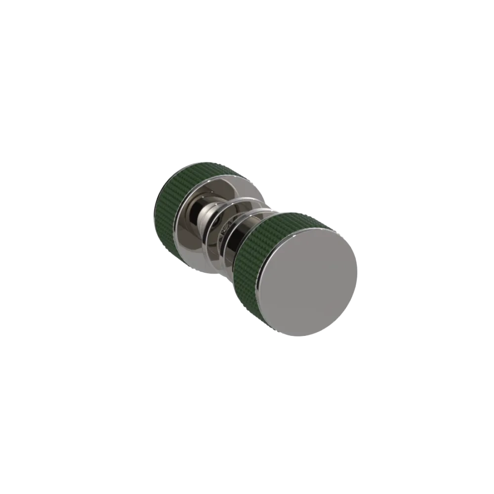 Rubinet Shower Door Knob (set) Polished Nickel