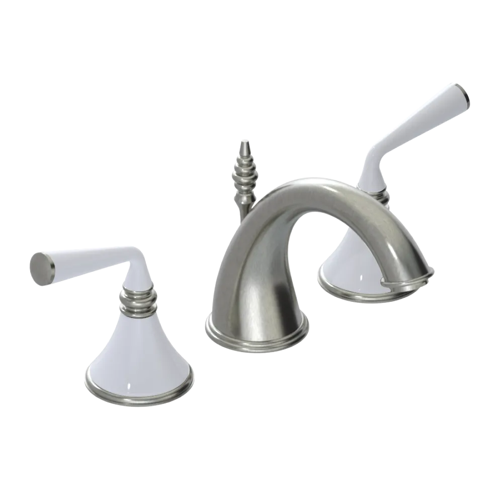 Rubinet Widespread Lav. Set. (less drain) Satin Nickel
