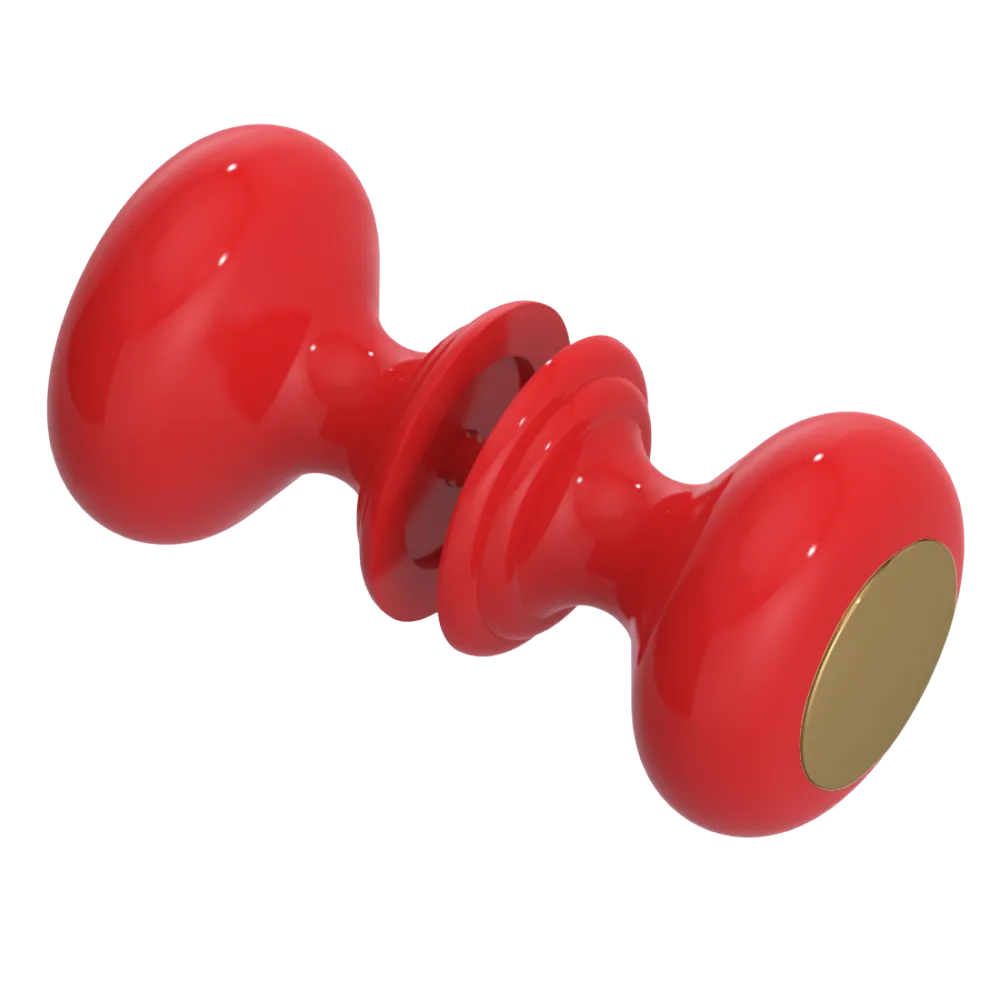 Rubinet Shower Door Knob (set) Red