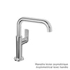 Baril Single-hole lavatory faucet (without handle), drain included
