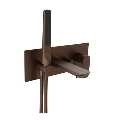 Baril Wall-mounted tub faucet with hand shower