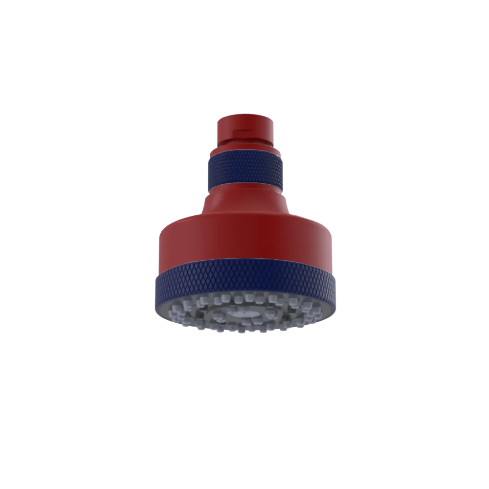 Rubinet 3 FUNCTION SHOWER HEAD Maroon