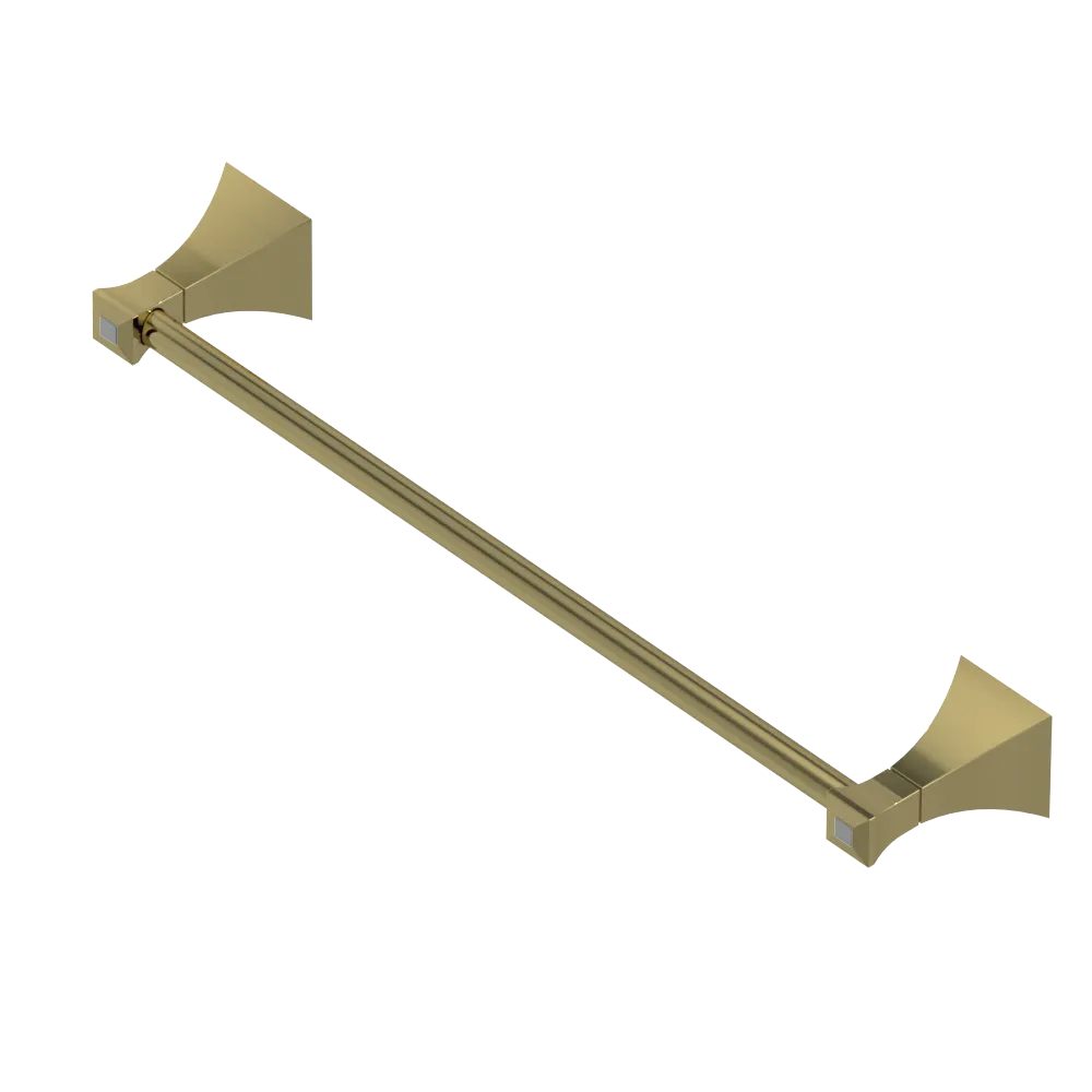 Rubinet Towel Bar 18" Natural Brass