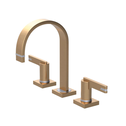 Rubinet Widespread Lav. Set. (less drain) Satin Gold