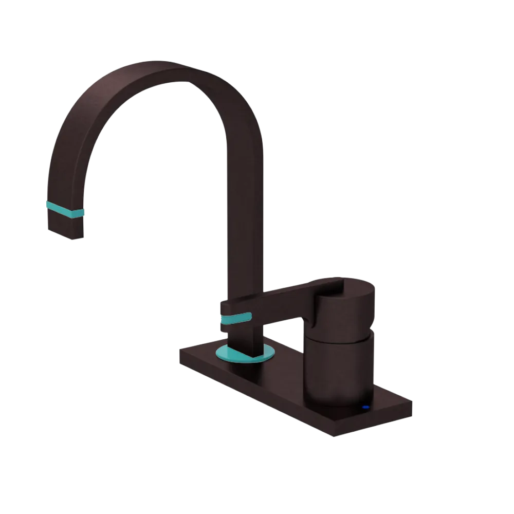 Rubinet 4" Centre Single Control Lav. Set (less drain) Oil Rubbed Bronze