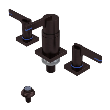 Rubinet Bidet Fitting with Spray, Diverter, and Vacum Breaker (Less Drain) Tuscan Brass