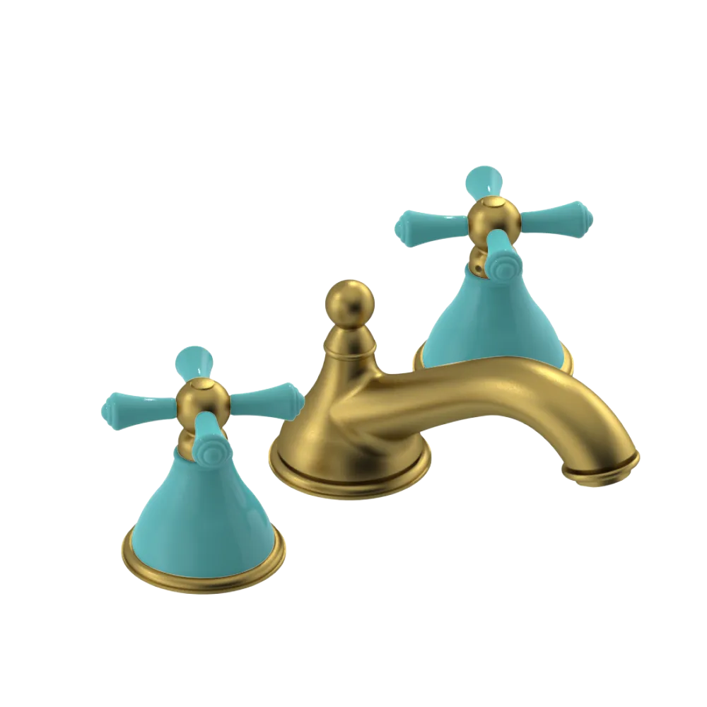 Rubinet Widespread Lav. Set. (less drain) Antique Brass Matt