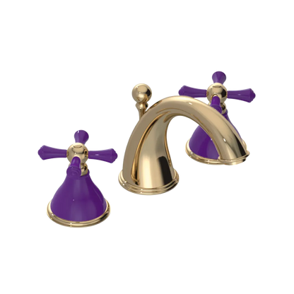 Rubinet Widespread Lav. Set. (less drain) Gold