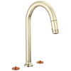 Brizo Widespread Pull Down Faucet With Arc Spout Less Handles