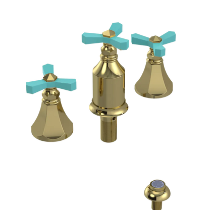 Rubinet Bidet Fitting with Spray, Diverter, and Vacum Breaker (Less Drain) Natural Brass