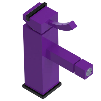 Rubinet Single Control Bidet Fitting (less drain) Purple Haze