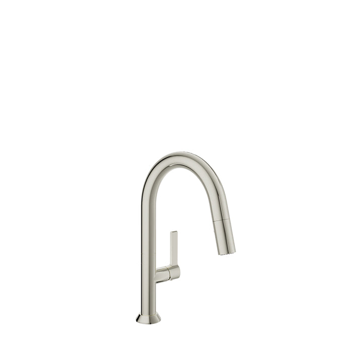 Baril Single-hole bar / prep kitchen faucet with 2-function pull-down spray