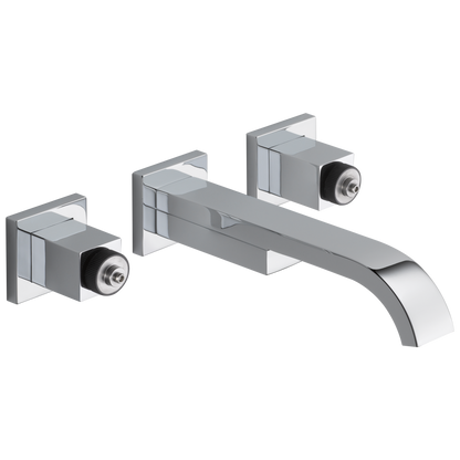 Brizo Two Handle Wall Mount Lavatory Faucet Less Handles 15 Gpm