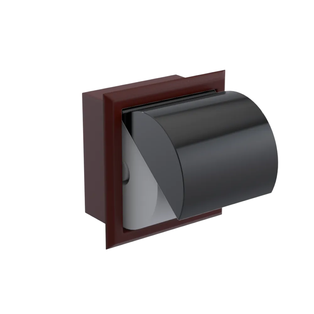 Rubinet RECESSED TOILET PAPER HOLDER Bordeaux
