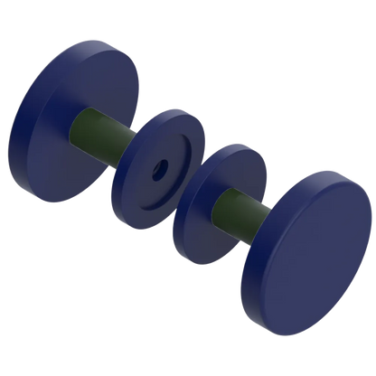 Rubinet Shower Door Knob (set) Midnight Blue