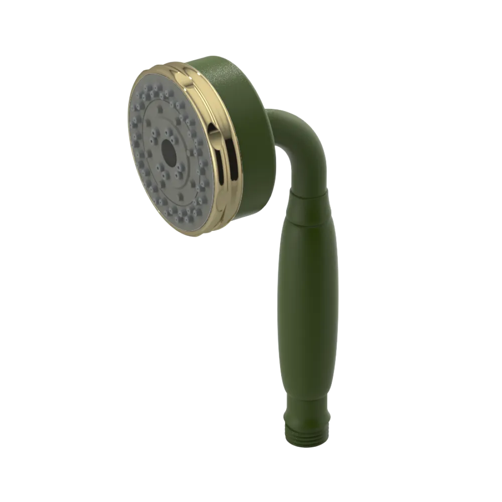 Rubinet 3 Function Hand Held Shower Only Green Envy