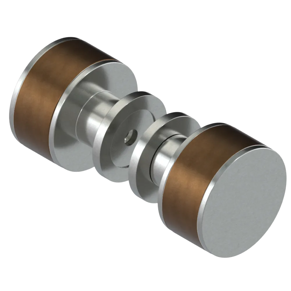 Rubinet Shower Door Knob (set) Satin Nickel