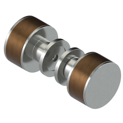 Rubinet Shower Door Knob (set) Satin Nickel