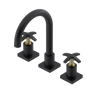 Rubinet Widespread Lav. Set. (less drain) Matt Black