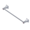 Rubinet Towel Bar 18" Satin Chrome
