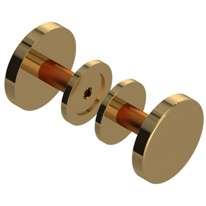 Rubinet Shower Door Knob (set) Gold