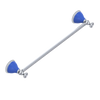 Rubinet Towel Bar 18" Satin Chrome