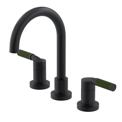 Rubinet Widespread Lav. Set. (less drain) Matt Black