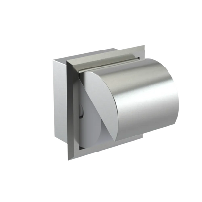 Rubinet RECESSED TOILET PAPER HOLDER Satin Nickel
