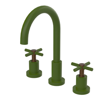 Rubinet Widespread Kitchen Set with LaSalle Spout Green Envy