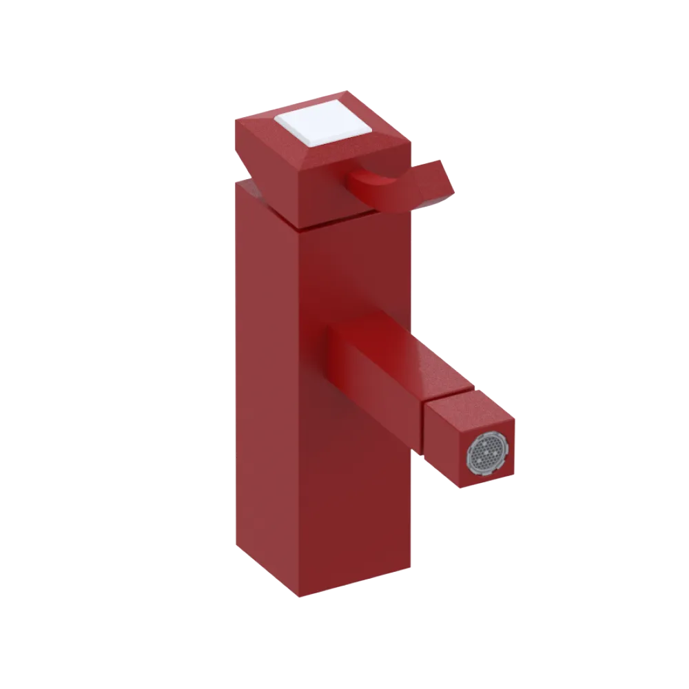 Rubinet Single Control Bidet Fitting (less drain) Maroon