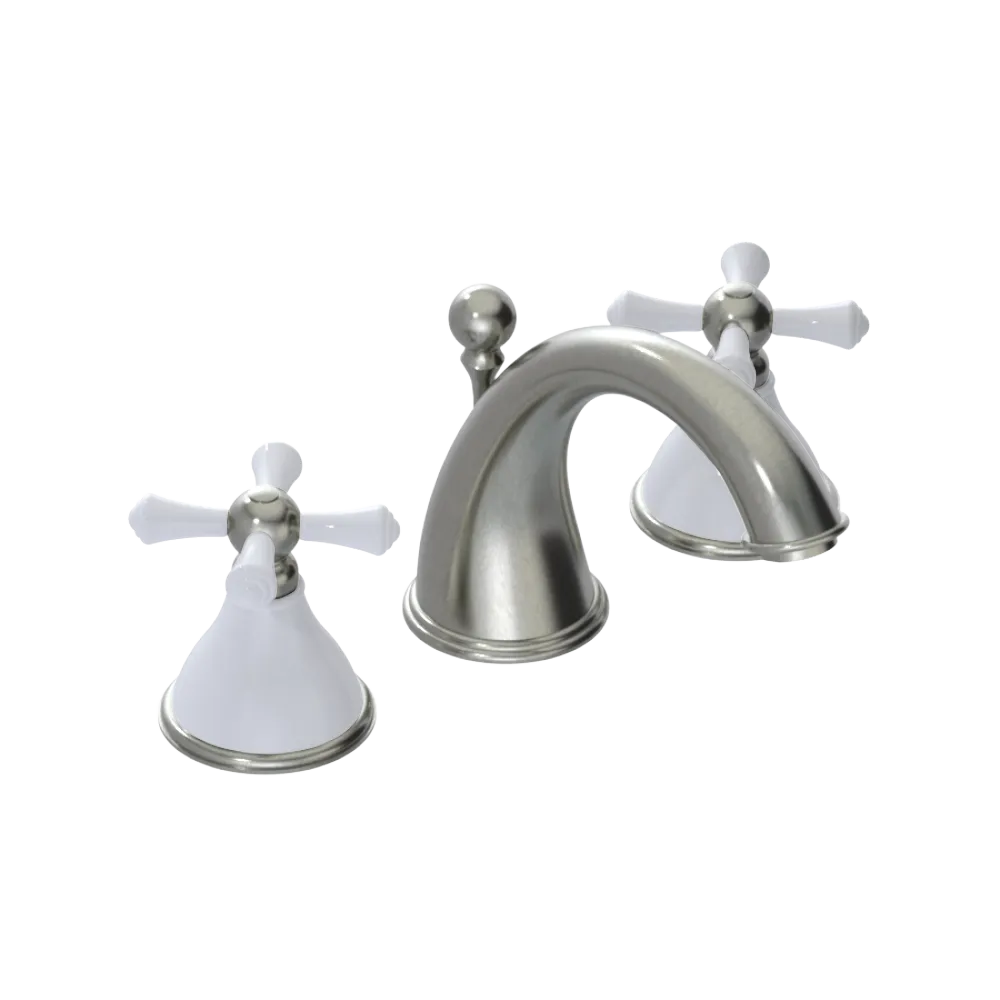 Rubinet Widespread Lav. Set. (less drain) Satin Nickel