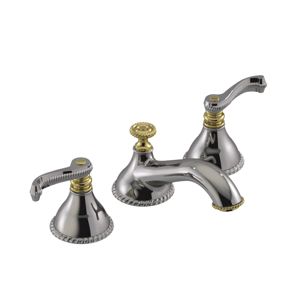 Rubinet Widespread Lav. Set. (less drain) Polished Nickel