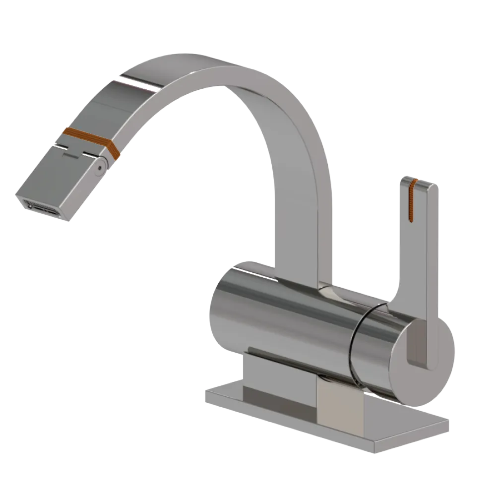 Rubinet Single Control Bidet Fitting (less drain) Polished Nickel