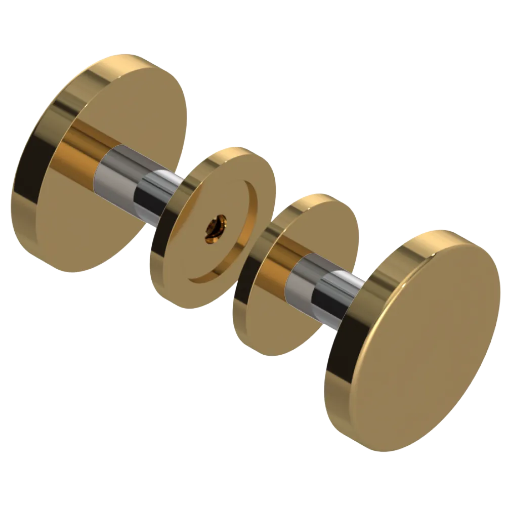 Rubinet Shower Door Knob (set) Gold