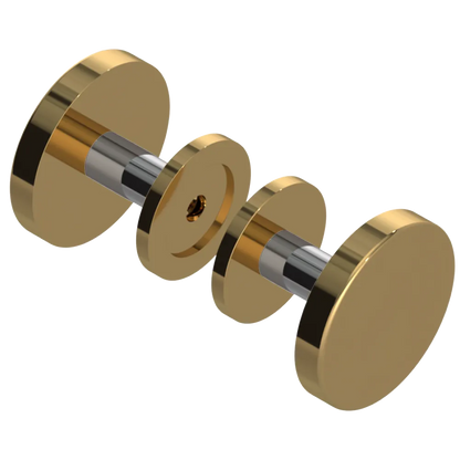 Rubinet Shower Door Knob (set) Gold