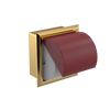 Rubinet RECESSED TOILET PAPER HOLDER Gold