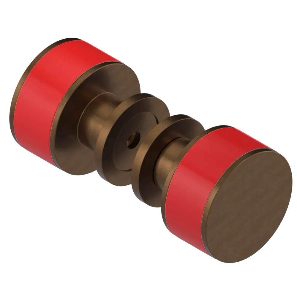 Rubinet Shower Door Knob (set) Tuscan Brass