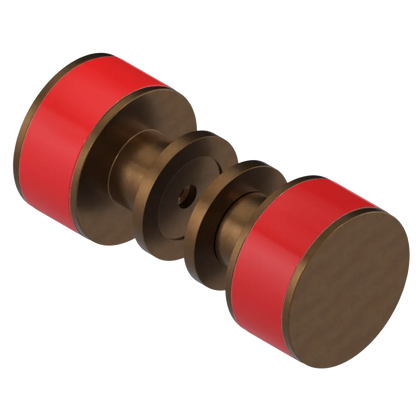 Rubinet Shower Door Knob (set) Tuscan Brass