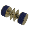 Rubinet Shower Door Knob (set) Natural Brass