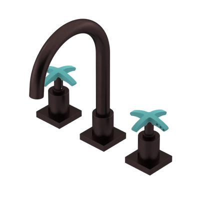 Rubinet Widespread Lav. Set. (less drain) Oil Rubbed Bronze