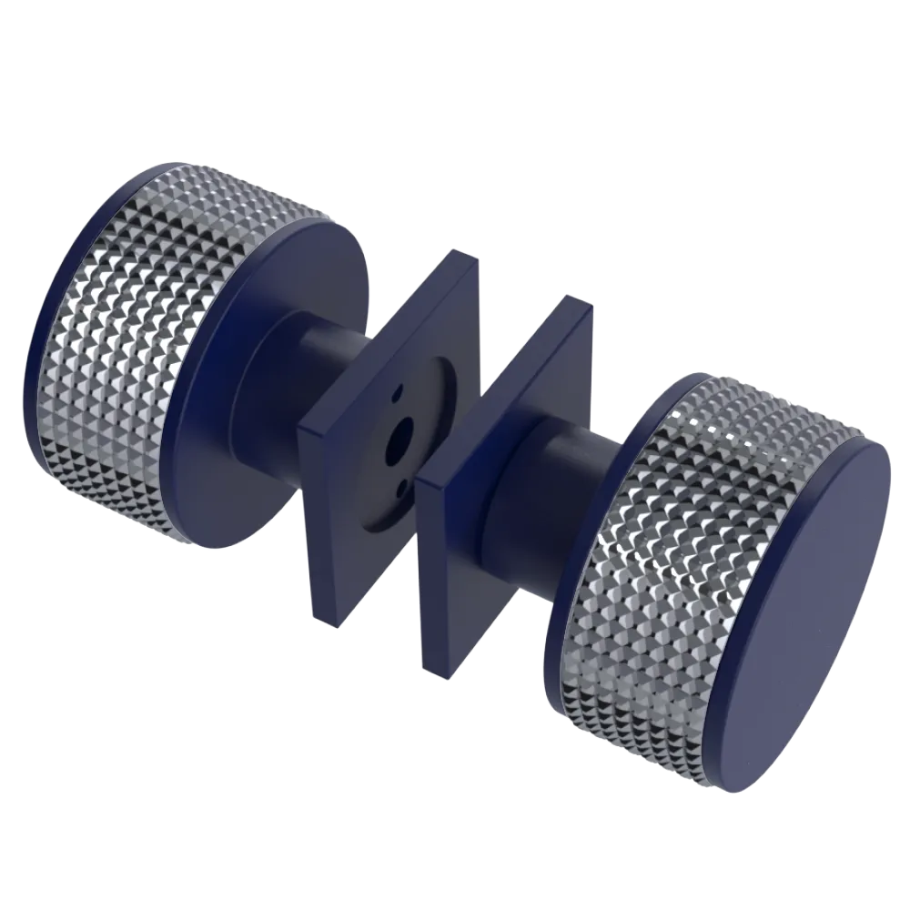 Rubinet Shower Door Knob (set) Midnight Blue