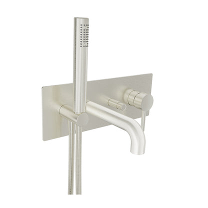 Baril Pressure balanced wall-mounted tub faucet with hand shower