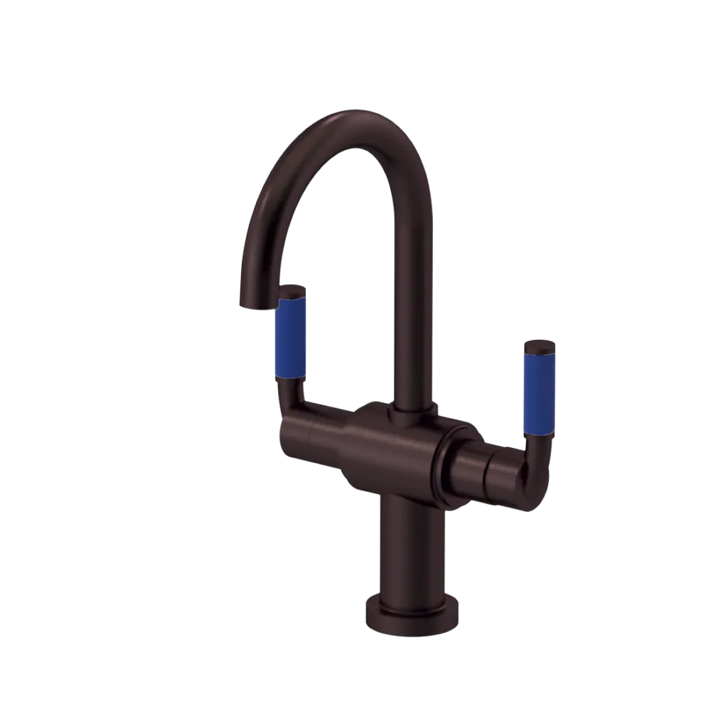 Rubinet Single Hole Dual Handle Lav. Set. (less drain) Oil Rubbed Bronze