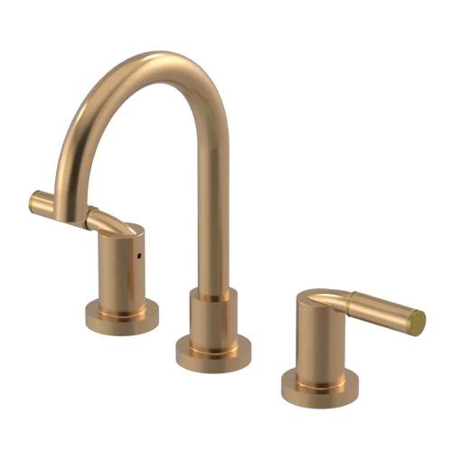 Rubinet Widespread Lav set (less drain) Satin Gold