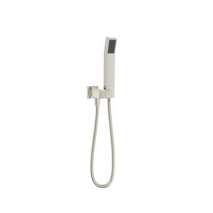 Baril 1-spray anti-limestone hand shower on wall-mounted supply elbow