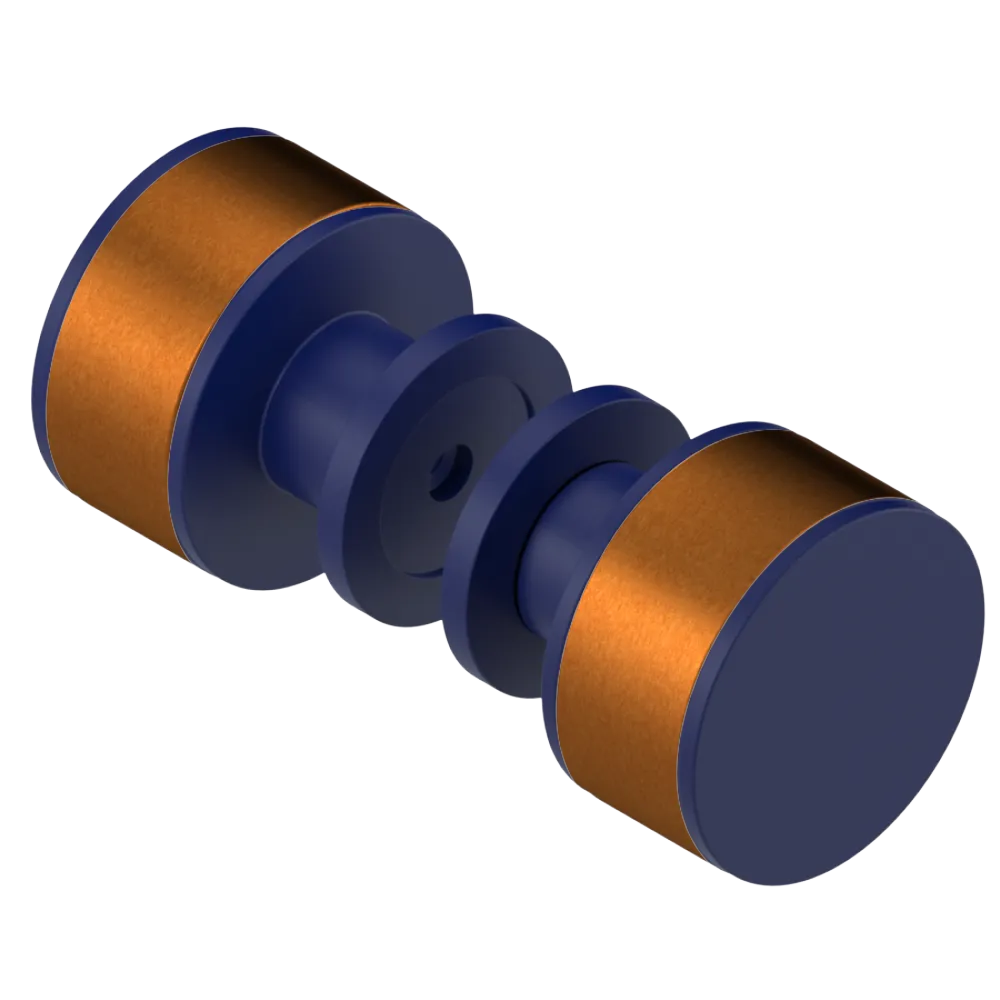 Rubinet Shower Door Knob (set) Midnight Blue