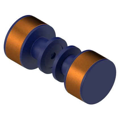 Rubinet Shower Door Knob (set) Midnight Blue