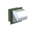 Rubinet RECESSED TOILET PAPER HOLDER Green Envy