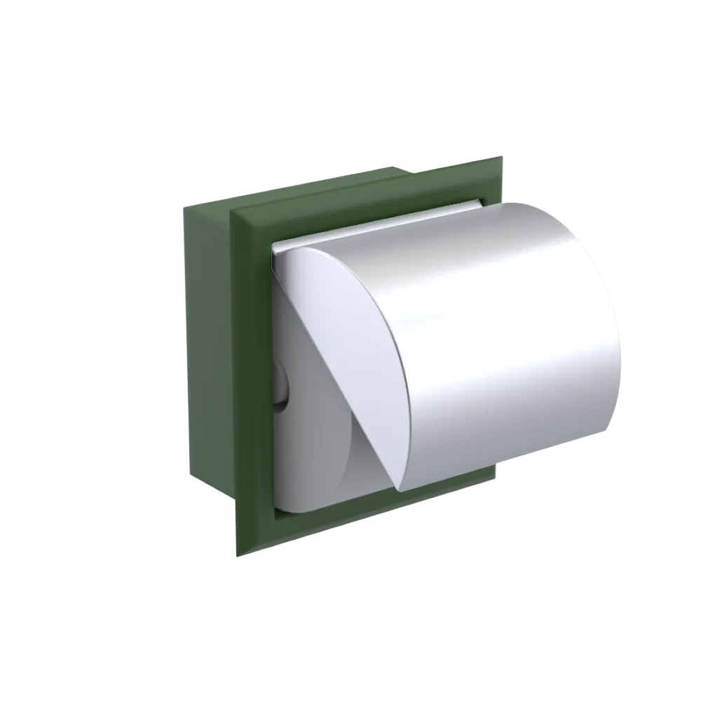 Rubinet RECESSED TOILET PAPER HOLDER Green Envy